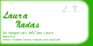 laura nadas business card